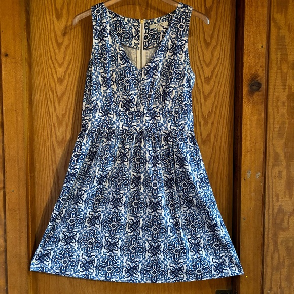 Milly for Design Nation Blue & White Sleeveless Dress 10 - Picture 7 of 12